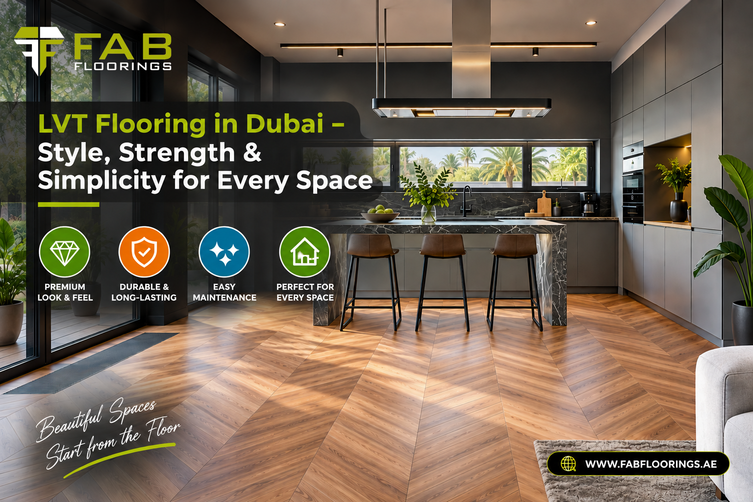 LVT Flooring in Dubai: Style, Strength & Simplicity for Modern Spaces