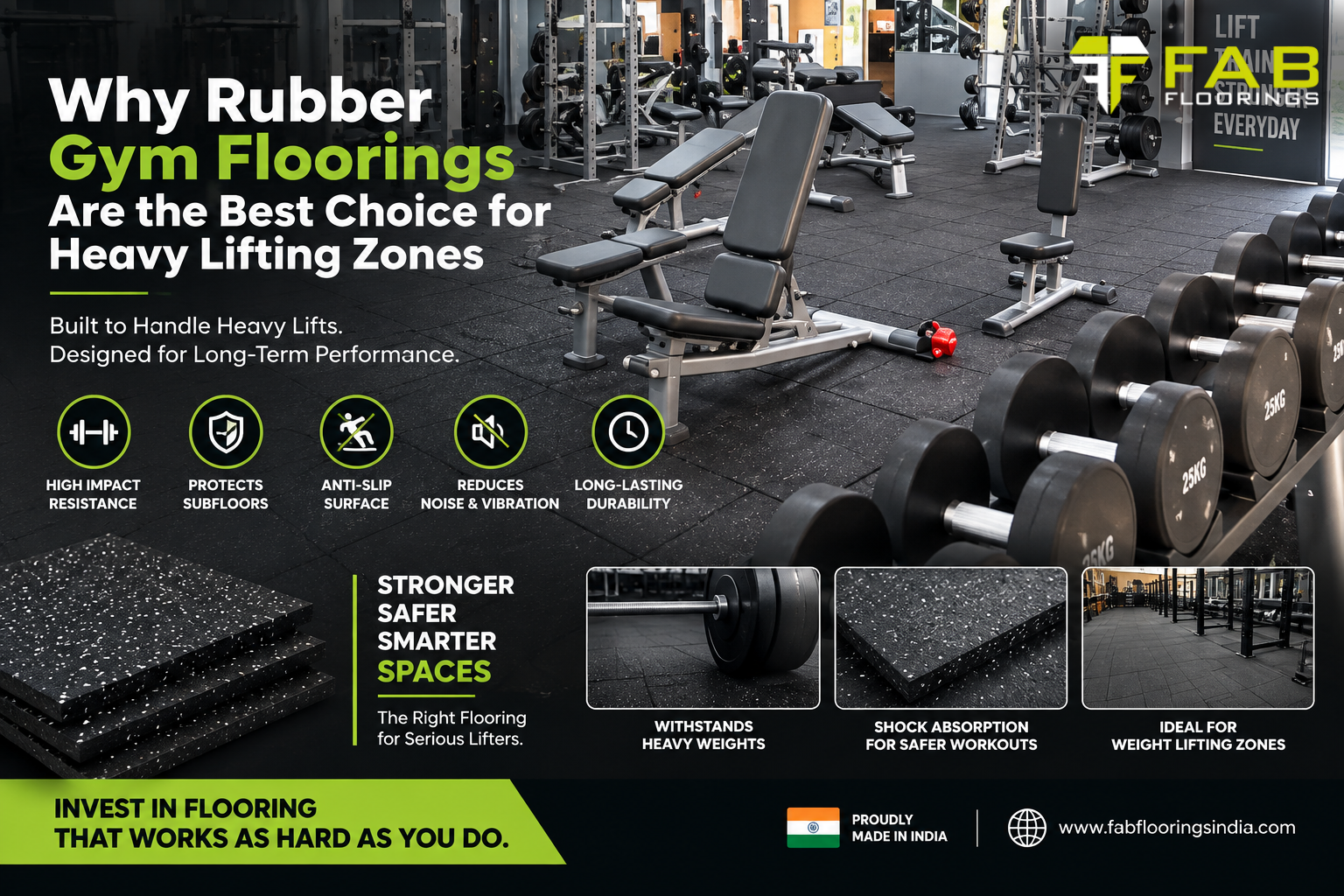 Why Rubber Gym Floorings Are the Best Choice for Heavy Lifting Zones