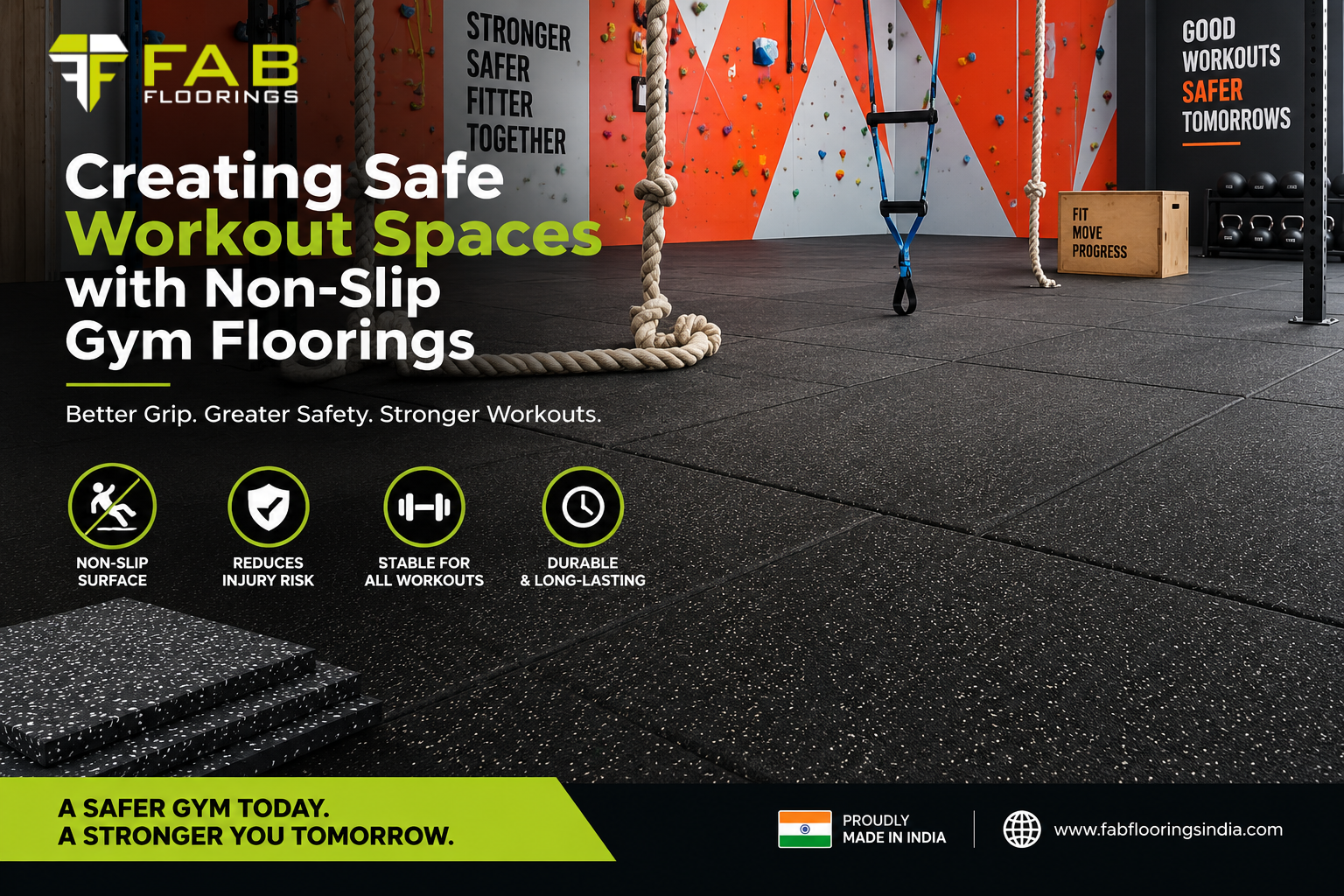 Creating Safe Workout Spaces with Non-Slip Gym Floorings