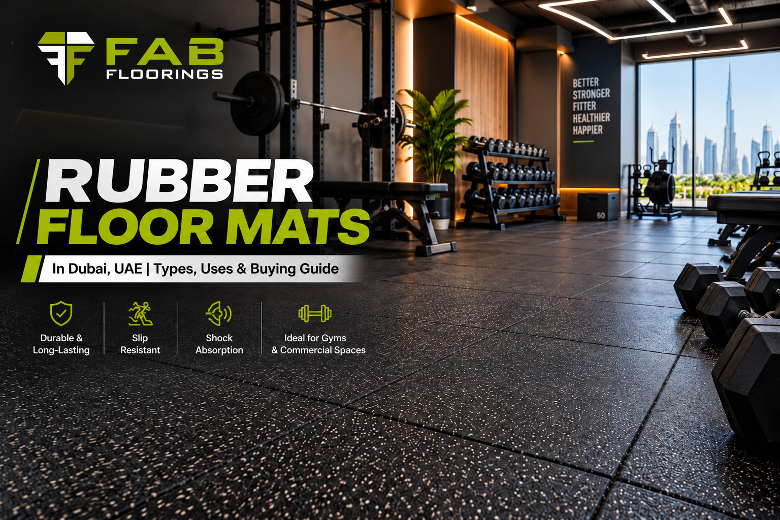 Rubber Floor Mats in Dubai, UAE | Types, Uses & Buying Guide