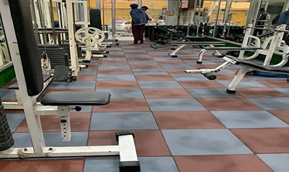 Premium gym rubber flooring