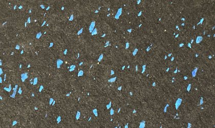 laminated rubber tile black with blue epdm colour