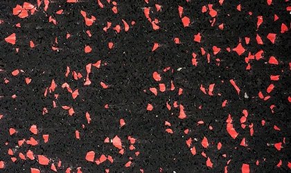 laminated- interlocking rubber tile black with green colour