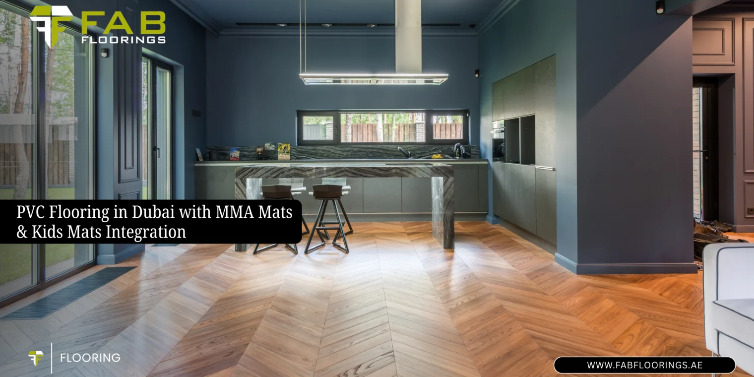 PVC Flooring in Dubai with MMA Mats & Kids Mats Integration